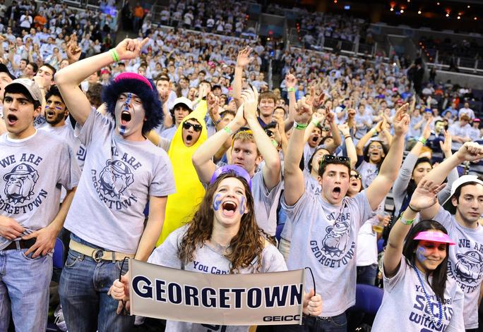 Georgetown-Syracuse men's basketball game.