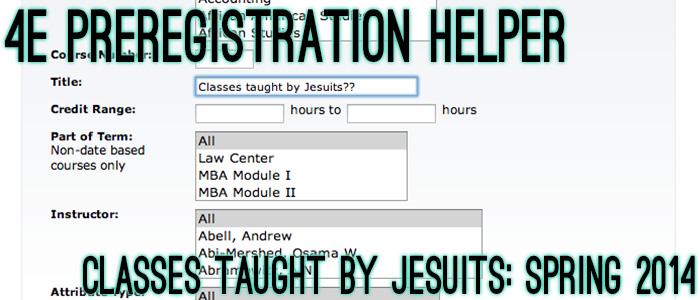 Preregistration Helper: Jesuits