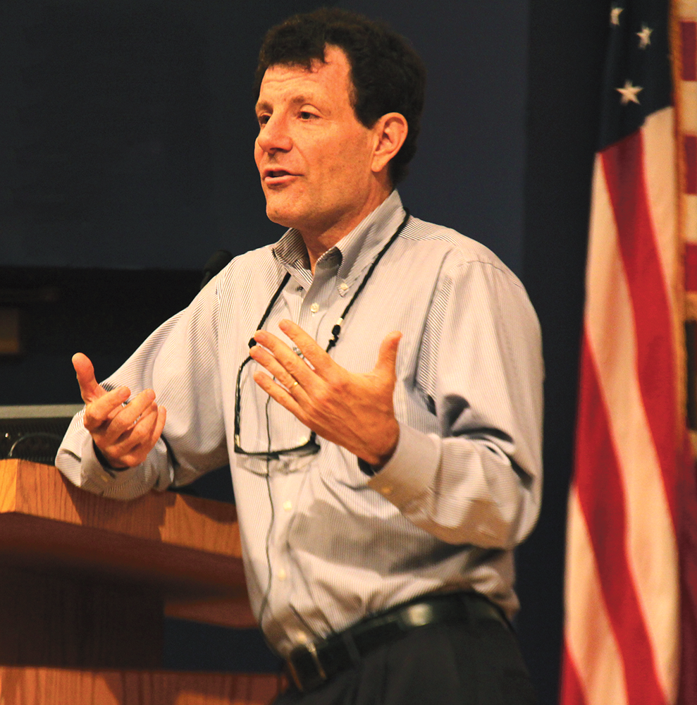 NATASHA THOMSON/THE HOYA
Author and columnist Nicholas Kristof, the recipient of two Pulitzer Prizes, spoke on human rights and global inequalities Sunday.