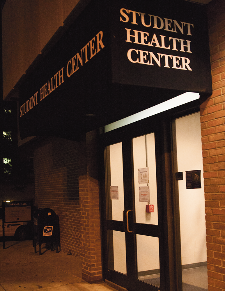 MICHELLE XU/THE HOYA
The Student Health Center remained open until 2 a.m. early Friday to provide antibiotics to students after the university’s announcement.