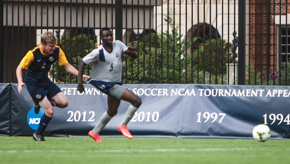 Sophomore defender Joshua Yaro, like Turnley, played the whole game at the backline.