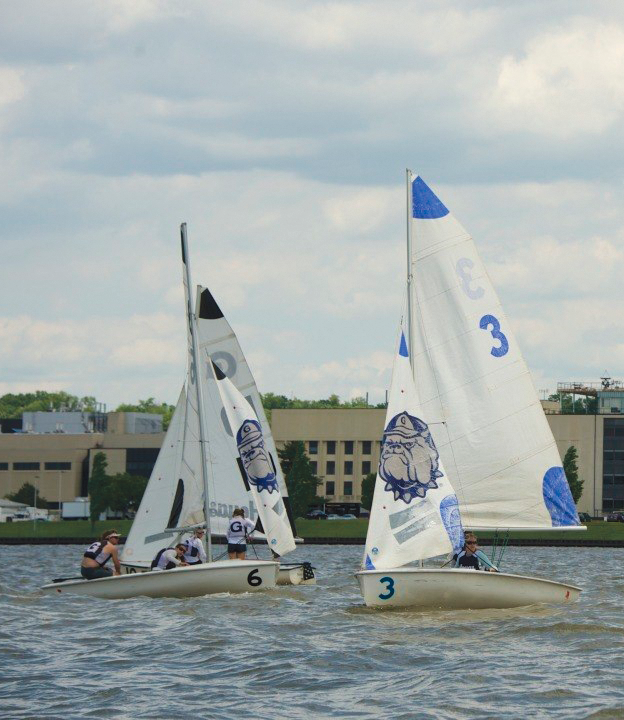 GU HOYAS
The No. 14 women’s sailing team and No. 2 coed squad won their respective events at the MAISA regatta in Annapolis, Md.