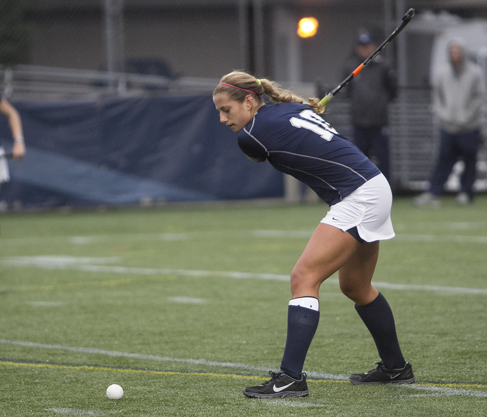 FILE PHOTO: JULIA HENNRIKUS/THE HOYA
Sophomore defender Devin Holmes has one goal and two assists in 14 starts. Holmes has two of the team’s six defensive saves.