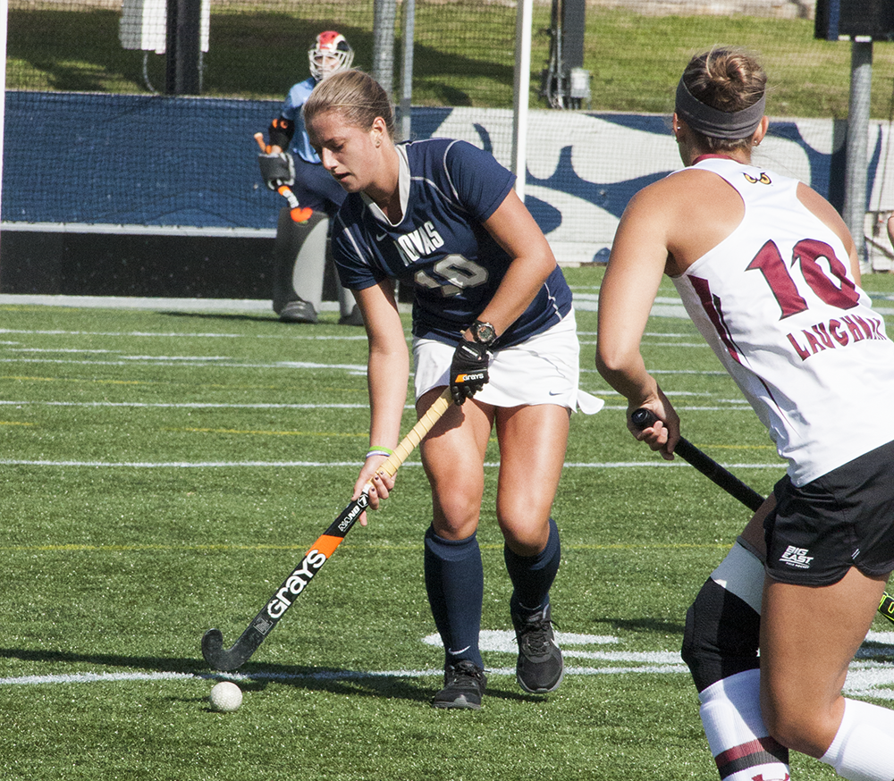 FILE PHOTO: ISABEL BINAMIRA FOR THE HOYA
Sophomore defender Devin Holmes has started all 16 games this season. She has one goal and two assists, along with two defensive saves this year.