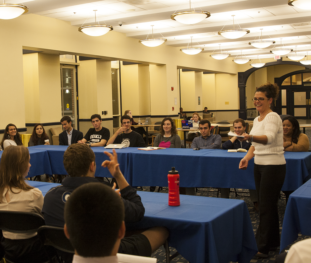 MICHELLE XU/THE HOYA
Students expressed concerns about meal plans at a forum on Thursday.