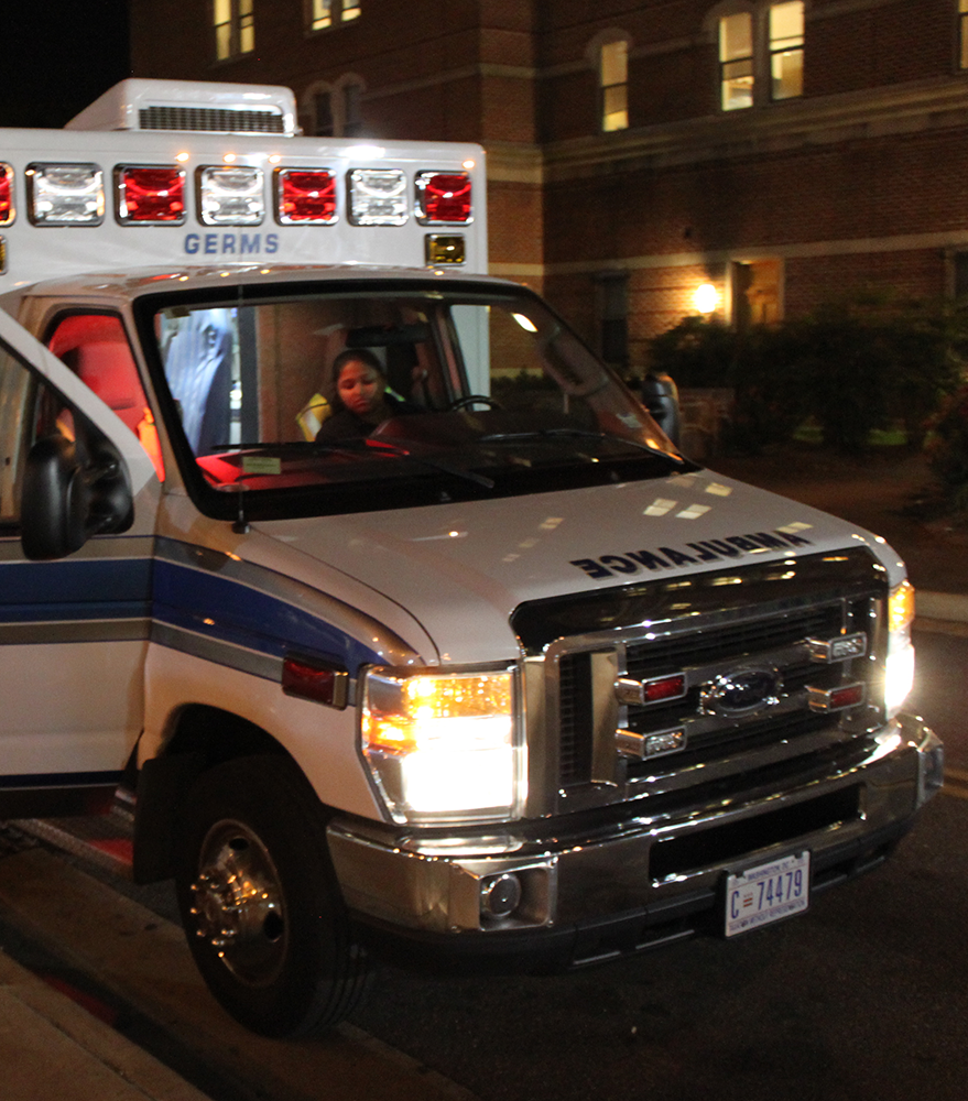 FILE PHOTO: CHARLIE LOWE/THE HOYA
Construction detours caused GERMS to develop new ambulance routes.