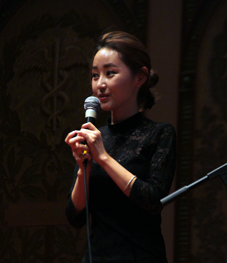 NATASHA THOMSON/THE HOYA
Yeonmi Park spoke about fleeing from North Korea.