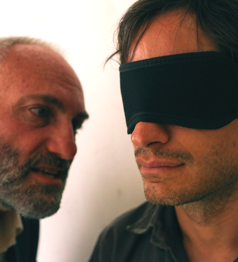 Courtesy Nasser Kalaji
Kim Bodnia as the interrogator and Gael García Bernal as Maziar Bahari in Jon Stewart’s directorial debut “Rosewater” about Bahari’s experience. 