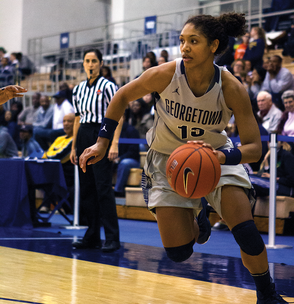 JULIA HENNRIKUS/THE HOYA
Sophomore forward Jade Martin played in all 32 games for Georgetown last season. In her freshman season, she averaged 3.2 points a game and 1.5 rebounds a game.     