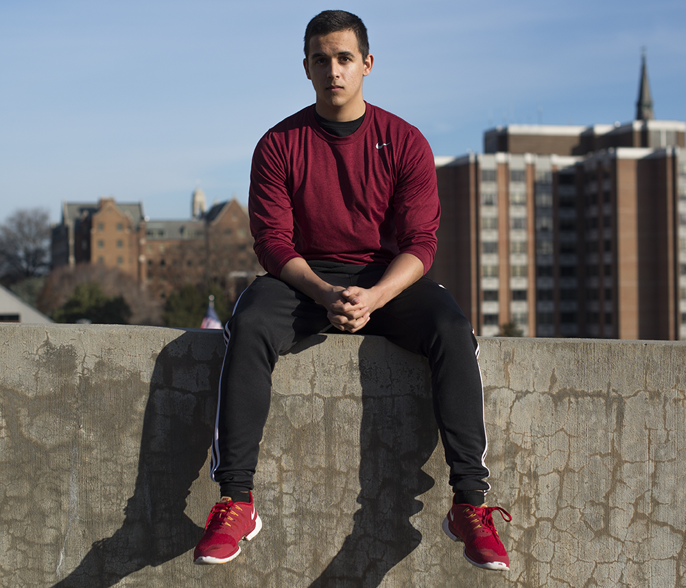 NATE MOULTON/THE HOYA
Throughout high school, Robbie Ponce (COL ’17) underwent a harrowing period of self-doubt and self-discovery as he battled with anorexia.
