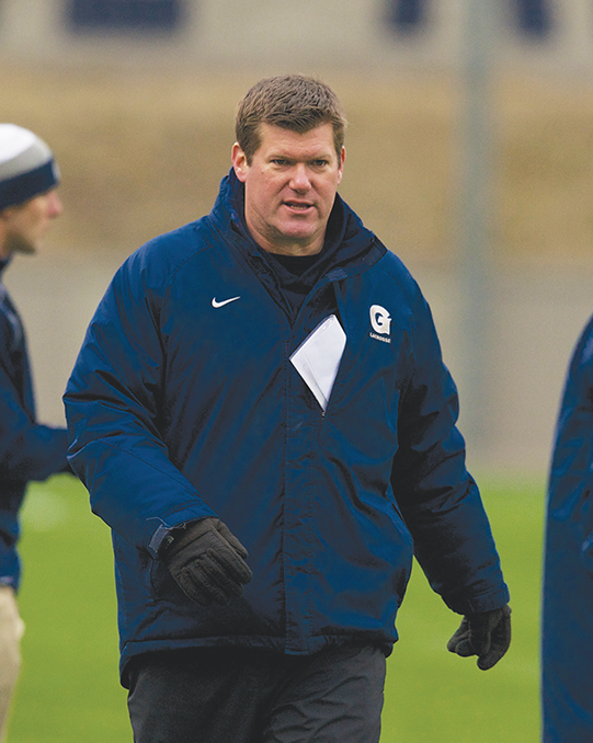COURTESY GEORGETOWN SPORTS INFORMATION
Head Coach Kevin Warne led the Hoyas to 10 wins.
