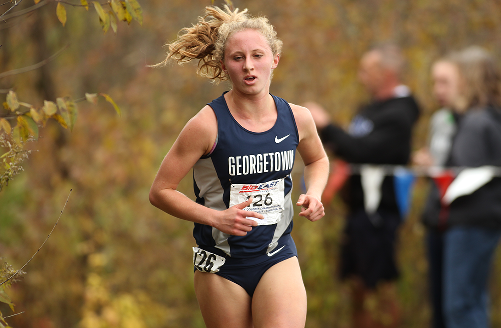 COURTESY GEORGETOWN SPORTS INFORMATION OFFICE  
Graduate student Andrea Keklak led Georgetown’s women’s cross country team with a time of 20:35.2 at the Pre-National Meet.