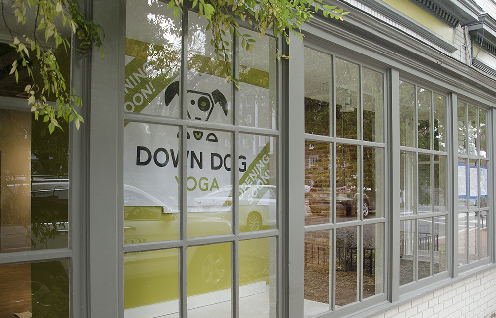 JOHN CURRAN FOR THE HOYA 
Down Dog Yoga is set to open its fifth studio a half-mile from Georgetown University’s front gates on Prospect Street in approximately two weeks.