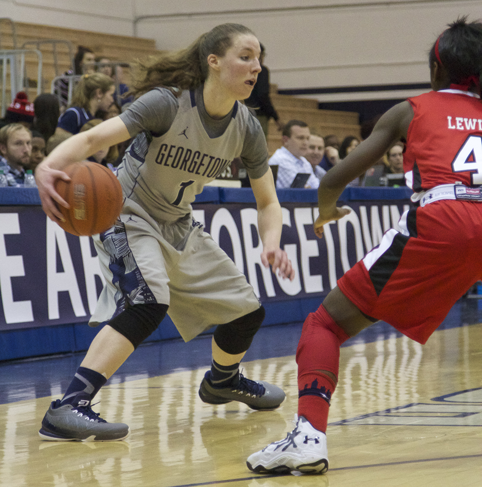 FILE PHOTO: JULIA HENNRIKUS/THE HOYA
Senior guard Katie McCormick averaged 7.9 points per game, 3.1 rebounds per game and led the team with 53 3-point shots made.