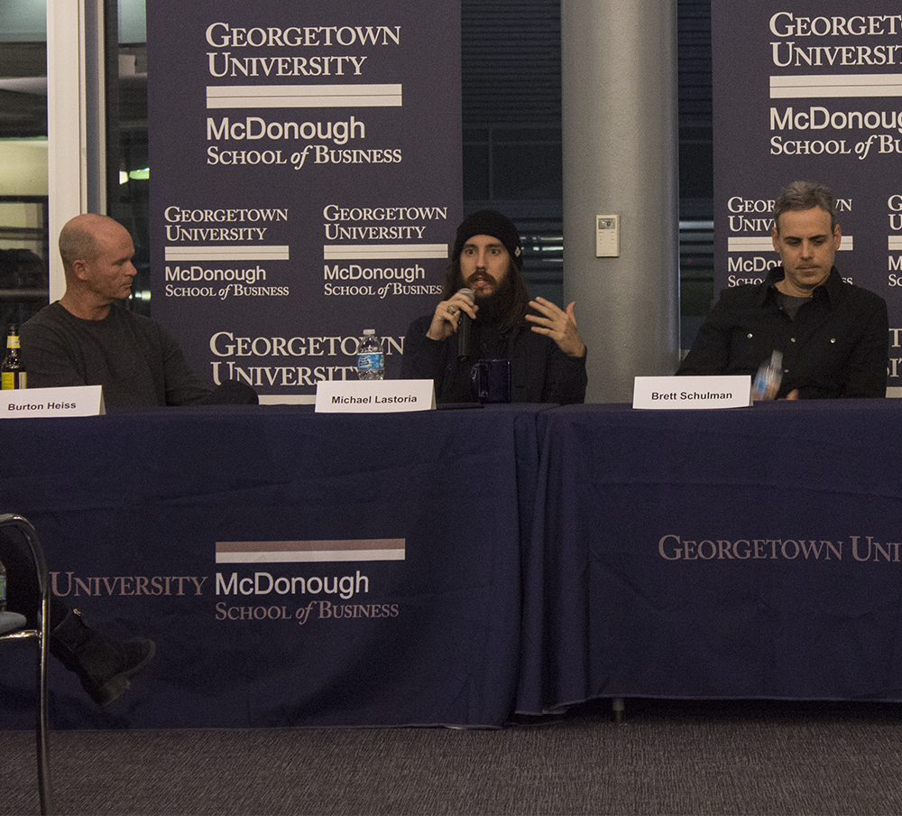 Ali Rehman The hoya 
Leaders from  four D.C. restaurants sat on a panel in Fisher Colloquium on Wednesday  to share their experiences of working in the restaurant industry. 