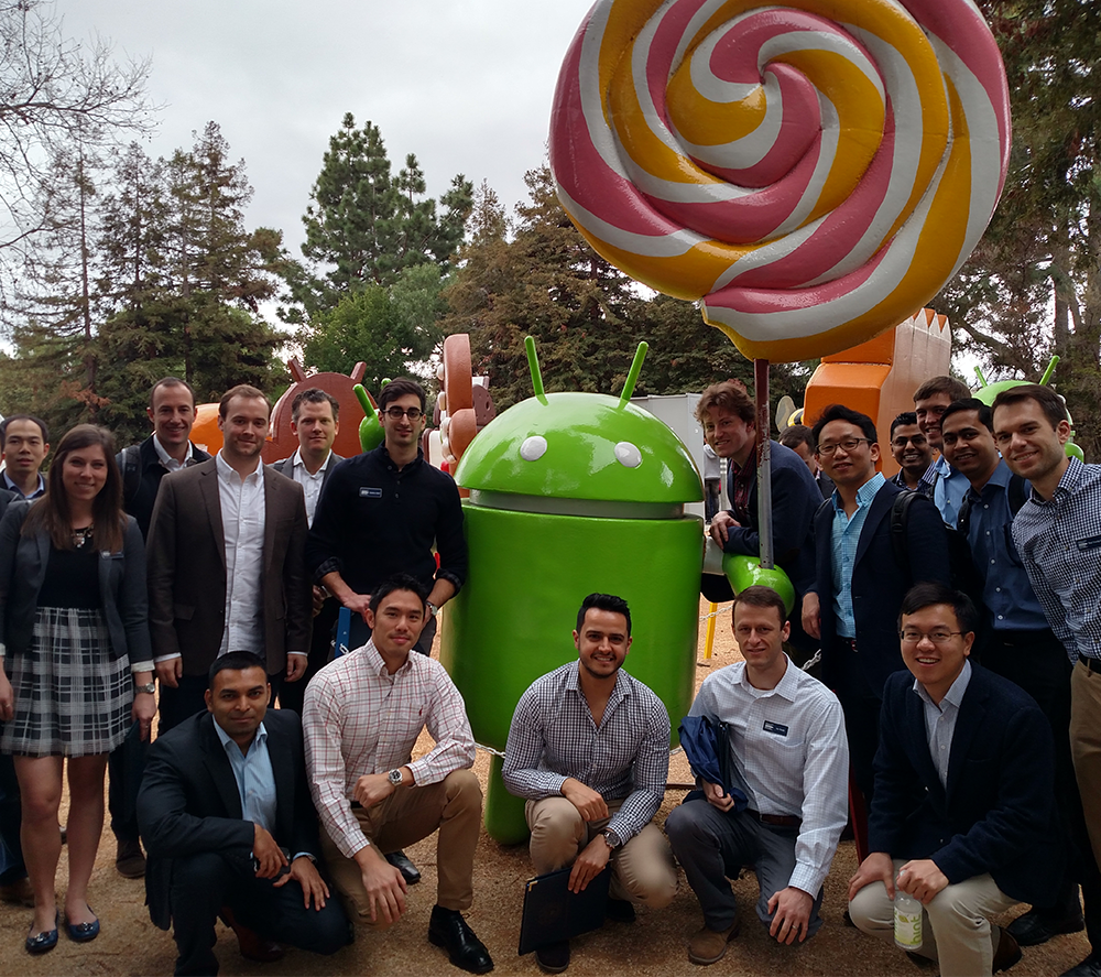 COURTESY CALIFORNIA BUSINESS ALLIANCE
Thirty-seven MBA students travelled to Silicon Valley and the San Francisco Bay Area in January on the CBA’s annual CalTrek.