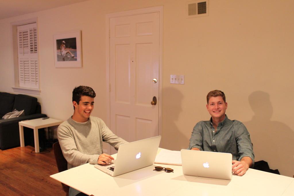  COURTESY KEVIN FLEISHMAN
Founders of Outcome Tutoring, Alejandro Ernst (MSB ’18) and Kevin Fleishman (MSB ’18) work to develop their business. The company currently has 29 tutors and has tutored approximately 120 students in the past three weeks alone. 