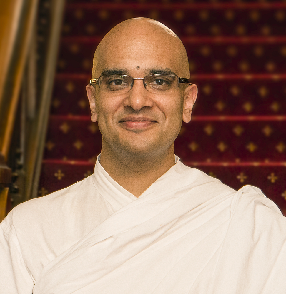 himalayan academy
Brahmachari Vrajvihari Sharan (center) was appointed as Georgetown’s first full-time director for Hindu Life in August, when he also became the first ever Hindu priest Chaplain in the United States. 