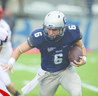 Georgetown Athletics
Junior running back Alex Vallez rushed for 87 yards and scored one touchdown in last Saturday’s loss.