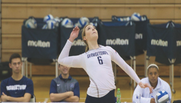 Volleyball | Hoyas Fall in Rivalry Bout
