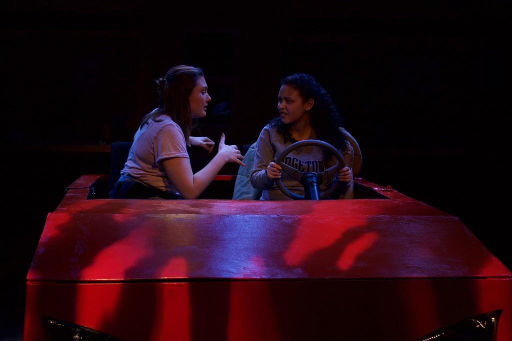 Carmen Livesay (COL 17) as protagonist Lexi and Katherine Pietro (COL 17) as her best friend Jessie
ANNA KOVACEVICH/THE HOYA
