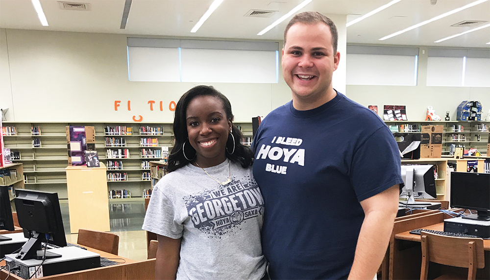 COURTESY CHRIS FISK
Elizabeth Erra (COL ’17) and Chris Fisk (COL ’17) are two of 26 alumni working for Teach For America this year. Georgetown contributed the second highest number of students to TFA.