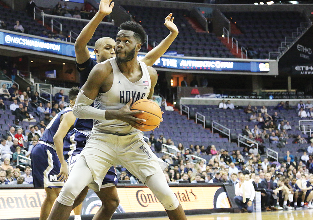 SUBUL MALIK FOR THE HOYA 
Junior center Jessie Govan was named to the Big East Weekly Honor Roll for the second straight week, after scoring 23 points against Maryland-Eastern Shore.