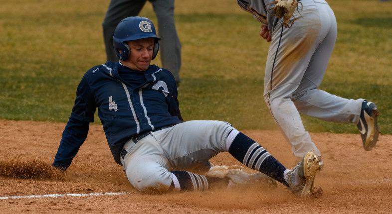 GUHOYAS
Freshman shortstop Eddie McCabe fueled the Hoyas’ offense last Wednesday against Coppin State, going 3-6 with six RBIs in the 16-9 victory.