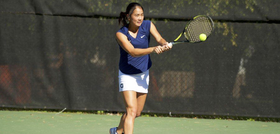 GUHOYAS
Junior Risa Nakagawa lost in her match in straight sets against Old Dominion on Friday, but she bounced back to win her match against Middle Tennessee State in three sets on Saturday.