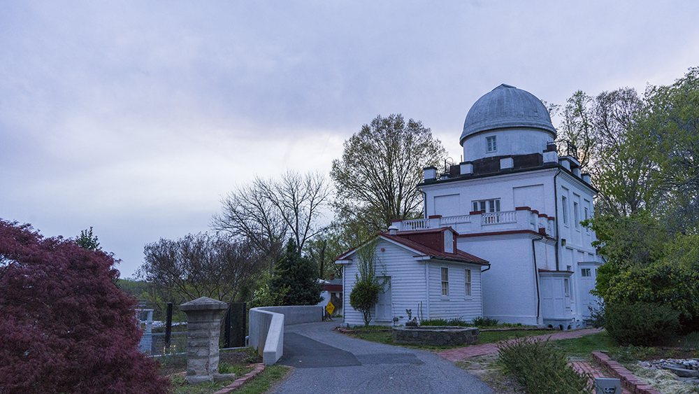 SHEEL PATEL/THE HOYA The Georgetown University Francis J. Heyden Observatory is currently in need of renovations and repairs, but it has a rich legacy of astronomy education dating back to 1841.