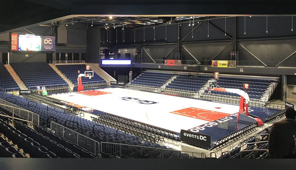 MONUMENTAL SPORTS
Washington, D.C.s latest entertainment and sports arena will host the Washington Mystics. The Congress Heights arena opened Sept. 22. 