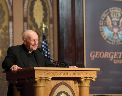 GEORGETOWN UNIVERSITY | The honorary degree held by former Washington, D.C. Archbishop and Cardinal Theodore McCarrick was revoked by Georgetown on Tuesday after Pope Francis removed McCarrick from the priesthood for sexual abuse Saturday. Georgetown has never previously rescinded an honorary degree, according to University President John J. DeGioia.