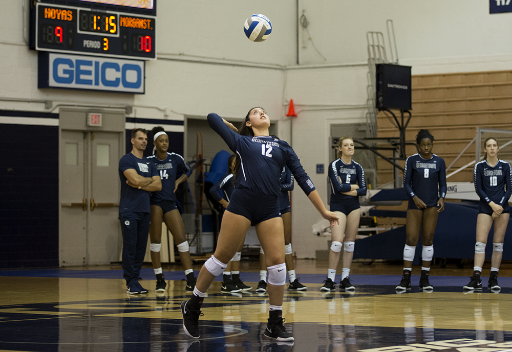 Freshman outside hitter Elissa Barbosa had six digs and an ace against the Blue Demons.
Aaron Weinmann