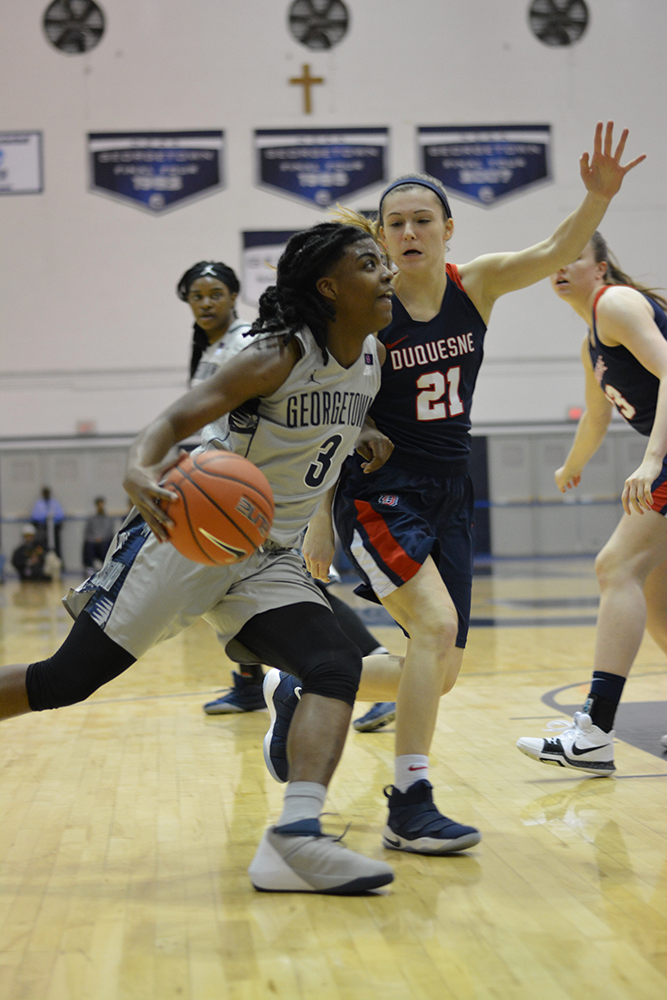 Junior guard Morgan Smith had 11 points and six rebounds in 22 minutes of play against Richmond.
Amanda Van Orden/The Hoya