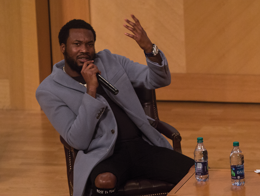 Rapper Meek Mill advocated for criminal justice reform based on his own experiences with the system at an event Wednesday. Mill was released from prison in April after serving five months of a two- to four-year sentence. He criticized the criminal justice system for discriminating against minorities and protecting wealthy white men