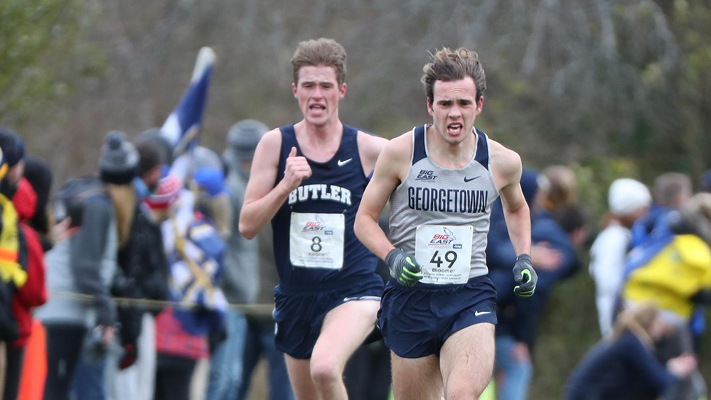 Senior distance runner Reilly Bloomer, who was on the All-Big East team last season, finished 44th at this years Big East Championships, with a time of 26:14.7.
GU HOYAS