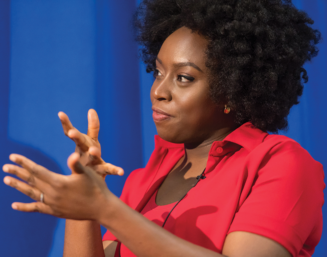 GEORGETOWN COLLEGE | Commencement speakers like Chimamanda Ngozi Adichie impart graduates with wisdom that embodies the values they learned at Georgetown.