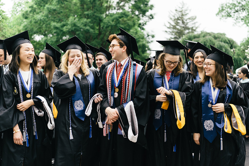 GEORGETOWN COLLEGE - GEORGETOWN UNIVERSITY FACEBOOK PAGE | Members of the Georgetown College Class of 2019 gathered at commencement May 18.