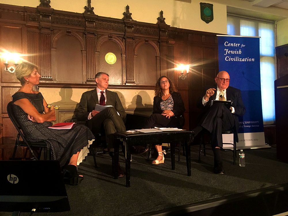 @CJC_INFO/TWITTER | The Center for Jewish Civilization hosted a panel that discussed political polarization and its impact on rising antisemitism. 