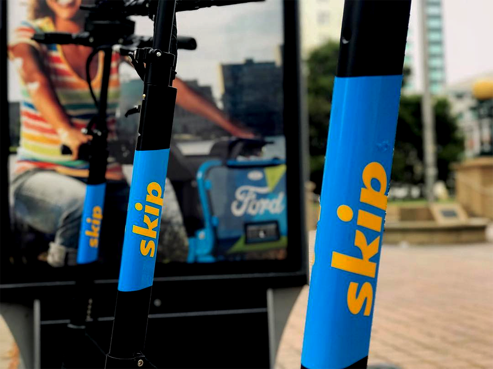 SKIPSCOOTERS \ INSTAGRAM |  After leaving D.C. amid a series of battery fires, dockless scooter company Skip returned to Washington. 