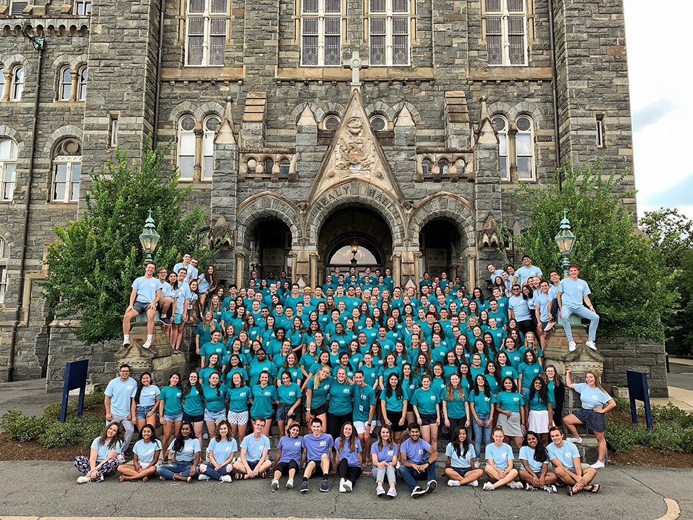 GEORGETOWN UNIVERSITY | In previous years orientation advisors and NSO captains have viewed the Hoya Real Talk performance before freshman and transfer students. Due to time constraints, this year, most did not. 