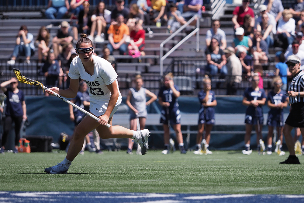 WOMENS LACROSSE | No. 19 Hoyas Outplayed in 1st Half by Penn, Fall 17-6