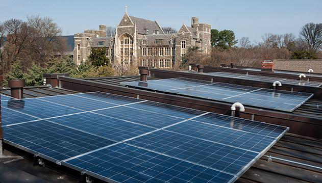 GU Ranked Nation’s Top Renewable Energy Campus in New Environmental Nonprofit Report