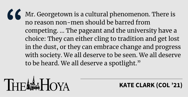 VIEWPOINT: Expand Inclusivity of Mr. Georgetown