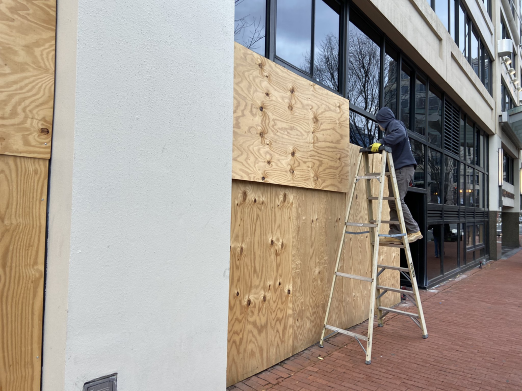 D.C. Businesses Remain Boarded Following Capitol Insurrection, Pandemic Struggles