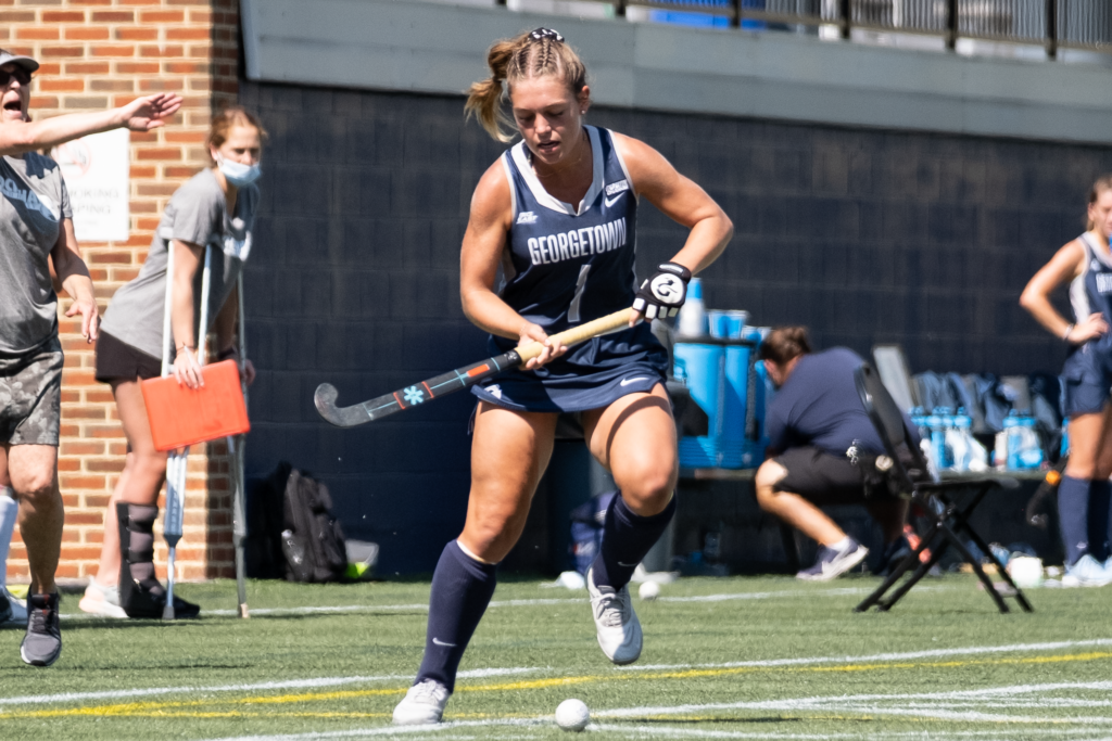 FIELD+HOCKEY+%7C+Georgetown+Escapes+With+2-1+Win+After+Penalty+Strokes+Against+Brown