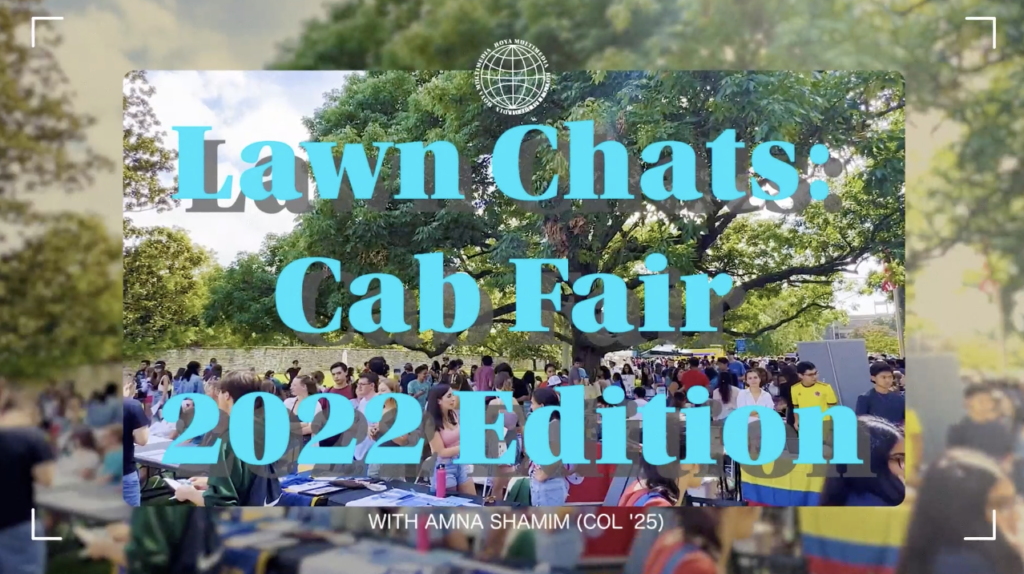 Lawn Chats: Georgetown Clubs, Food and Stereotypes (CAB Fair Edition)
