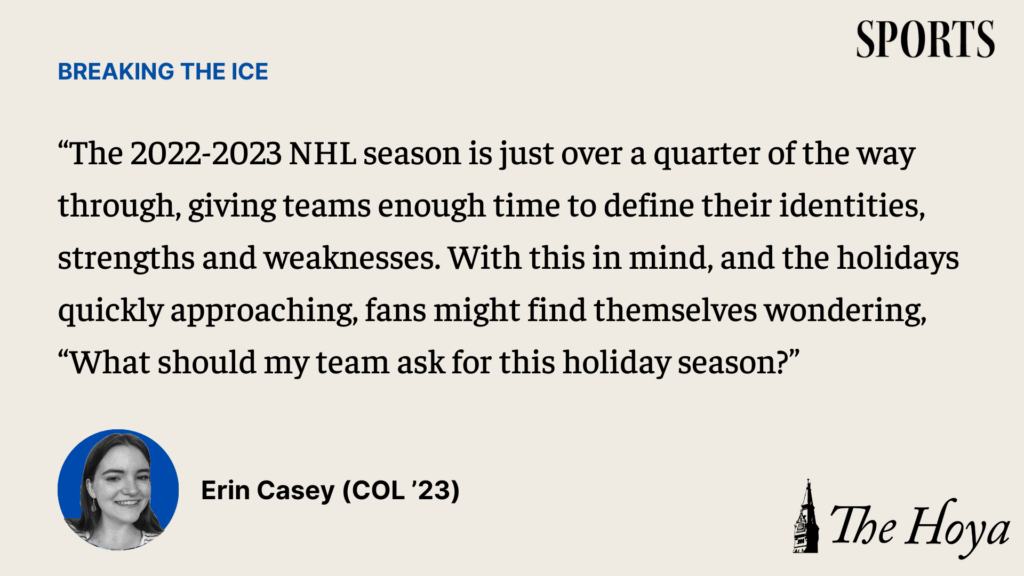 CASEY | NHL Wish List at the Quarter-Mark of the Season