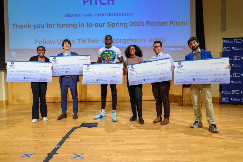 Georgetown REUSE Wins Top Prize at Rocket Pitch Competition