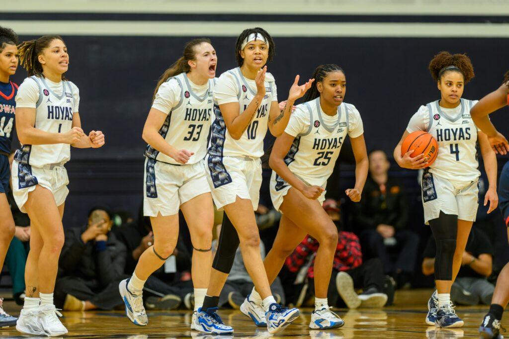 WOMENS BASKETBALL | Late Game Heroics Power Georgetown Past Cal State Fullerton